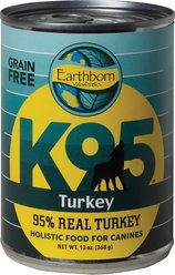 Earthborn Holistic K95 Turkey Recipe Grain-Free Canned Dog Food, 13-oz, case of 12 slide 2 of 8