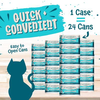 Show full view: Earthborn Holistic Monterey Medley Grain-Free Natural Canned Cat & Kitten Food, 3-oz, case of 24 slide 4 of 8