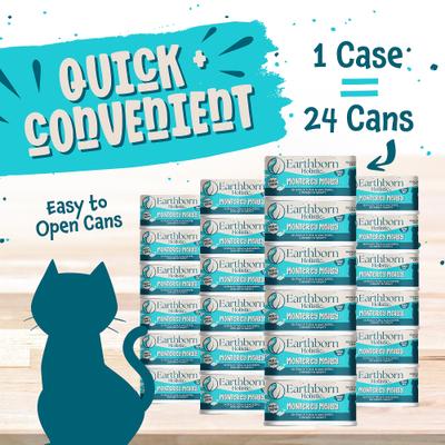 Show full view: Earthborn Holistic Monterey Medley Grain-Free Natural Canned Cat & Kitten Food, 5.5-oz can, bundle of 48  slide 6 of 9