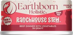 Earthborn Holistic Ranch House Stew Grain-Free Natural Canned Cat & Kitten Food, 5.5-oz, case of 24