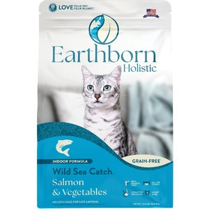 Earthborn Holistic Wild Sea Catch Salmon & Vegetables Grain-Free Dry Cat Food, 12.5-lb