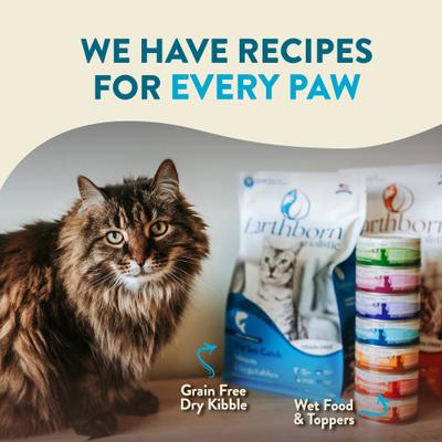 Show full view: Earthborn Holistic Wild Sea Catch Salmon & Vegetables Grain-Free Dry Cat Food, 4-lb slide 8 of 10
