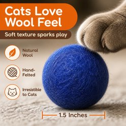Earthtone Solutions Felted Wool Ball Cat Toys, 6 count slide 2 of 6