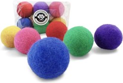 Earthtone Solutions Felted Wool Ball Cat Toys, 6 count