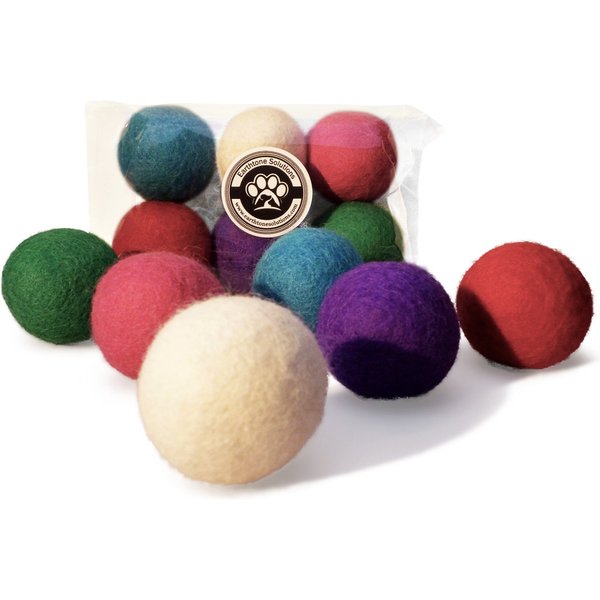 Raw Paws Natural Catnip Interactive Cat Ball Toy, 6 count