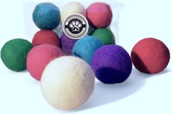 Earthtone Solutions Felted Wool Cat Ball Toy, 6 count