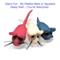 Show in main carousel: Earthtone Solutions Felted Wool Cat Mouse Toys, 3-pack, Blue & White & Pink slide 4 of 6