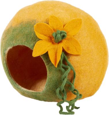 Show full view: Earthtone Solutions Radiant Realm Felted Wool Cat Cave Bed slide 2 of 7