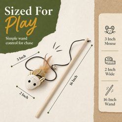 Earthtone Solutions Sisal Wand Mouse Teaser Cat Toy, 3 count slide 2 of 6