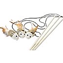 Earthtone Solutions Sisal Wand Mouse Teaser Cat Toy, 3 count