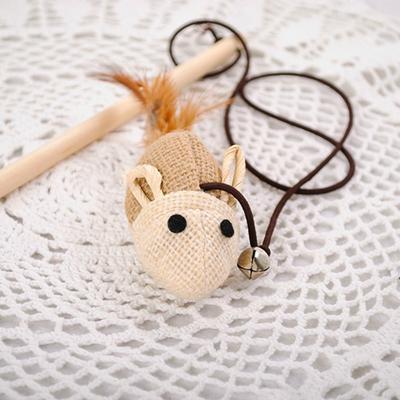 Show full view: Earthtone Solutions Sisal Wand Mouse Teaser Cat Toy, 3 count slide 3 of 6