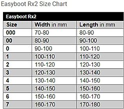 EasyCare Easyboot Rx2 Horse Hoof Boot, Black/Blue, #000 slide 2 of 9
