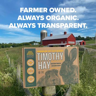 Show full view: Eaton Pet & Pasture Premium First Cut Blend Timothy Hay Small Pet Food, 7-lb box slide 4 of 10