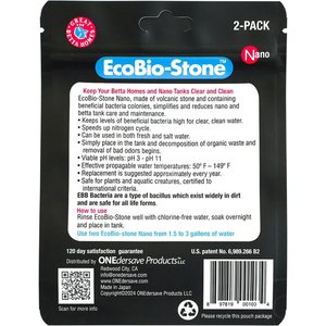 EcoBio-Block EcoBio-Stone with Beneficial Aquarium Bacteria, 2 count