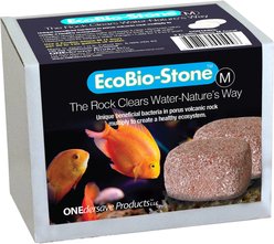 EcoBio-Block EcoBio-Stone with Beneficial Aquarium Bacteria, Medium, 2 Pack