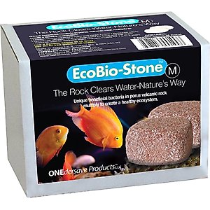 EcoBio-Block EcoBio-Stone with Beneficial Aquarium Bacteria, Medium, 2 Pack