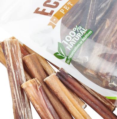 Show full view: EcoKind Low Odor Natural Bully Sticks Dog Treats, 1-lb bag, 4 inches slide 4 of 8