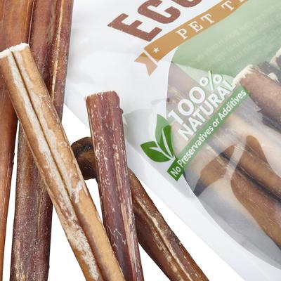 Show full view: EcoKind Low Odor Natural Bully Sticks Dog Treats, 1-lb bag, 6 inches slide 4 of 9