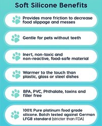 EcoLeo Anti Whisker Fatigue Shallow Non-Skid Silicone Tilted Dog & Cat Bowl Small, Blush slide 2 of 8