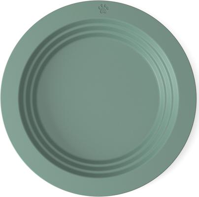 Show full view: EcoLeo Anti Whisker Fatigue Shallow Non-Skid Silicone Tilted Dog & Cat Bowl Small, Sage slide 8 of 9