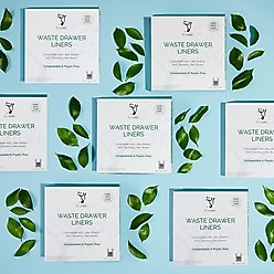 EcoLeo Automatic Litter-Robot Compatible & Compostable with Handles Cat Litter Box Replacement Liners, 50 count slide 2 of 7