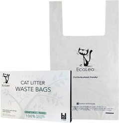EcoLeo Compostabe Litter Scoop Cat Waste Bags, 40 count