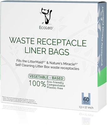 Show full view: EcoLeo LitterMaid Compatible Waste Receptacle Compostable Cat Litter Box Replacement Liners, 60 count slide 6 of 8