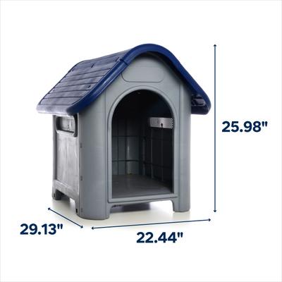 Show full view: EcoSMART Bonita Pet Dog House, Blue slide 2 of 4