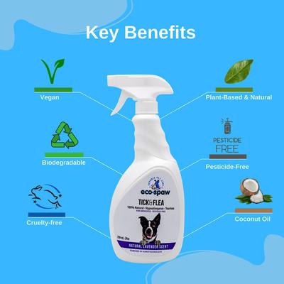 Show full view: EcoSpaw Natural Lavender Scent Flea & Tick Dog Spray, 3-fl oz bottle slide 4 of 6