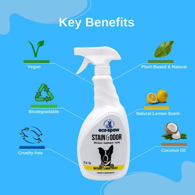 Show full view: EcoSpaw Stain & Odor Natural Lemon Scent Dog Cleaner, 3-oz bottle slide 4 of 4