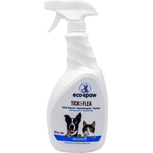 EcoSpaw Unscented Flea & Tick Dog & Cat Spray, 24-fl oz bottle