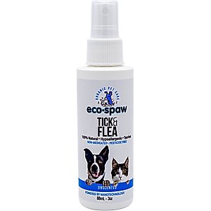 EcoSpaw Unscented Flea & Tick Dog & Cat Spray, 3-fl oz bottle