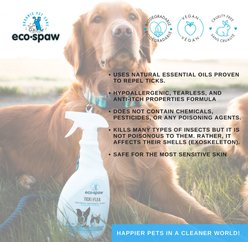 EcoSpaw Unscented Flea & Tick Dog & Cat Spray, 3-fl oz bottle slide 2 of 5