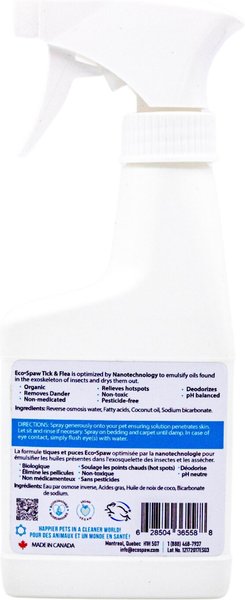 EcoSpaw Lavender Scented Flea & Tick Dog Spray, 8-fl oz bottle