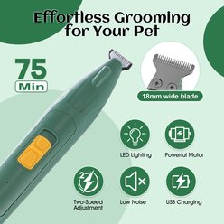 EcoStylife Ear Powder, Hemostat & Electric Trimmer Dog Ear Hair Removal Kit, Green, 1.05-oz bottle slide 2 of 8