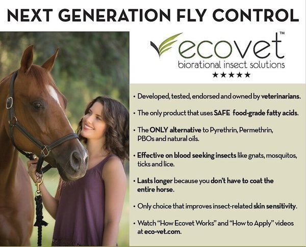 Ecovet Fly Repellent Farm Animal & Horse Insect Control, 4-fl oz bottle