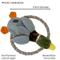 Show in main carousel: Eddie Bauer 10-in Rope Toy with Duck Plush Dog Toy, Grey/Green slide 2 of 4