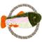 Show in main carousel: Eddie Bauer 10-in Rope Toy with Fish Plush Dog Toy, Green/White slide 1 of 5