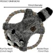 Show in main carousel: Eddie Bauer 10-in Rope Toy with Raccoon Plush Dog Toy, Grey/White slide 3 of 5