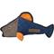 Show in main carousel: Eddie Bauer 14-in Fish Squeak & Crinkle Plush Dog Toy, Blue slide 1 of 3