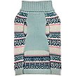 Show in main carousel: Eddie Bauer Camano Fair Isle Dog Sweater, Aqua & Pink, Small slide 3 of 6