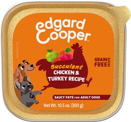 Edgard & Cooper Grain-Free Chicken & Turkey Flavored Wet Dog Food, 10.5-oz cup, case of 18