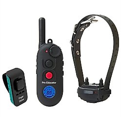 Educator By E-Collar Technologies 1/2 Mile Pro Advanced Collar + FC-100 Finger Clicker Dog Training Clicker