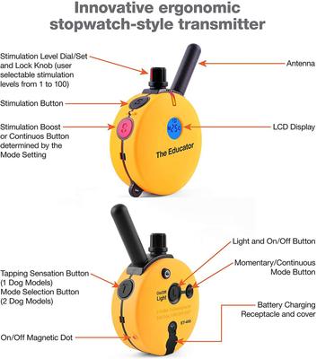 Show full view: Educator By E-Collar Technologies 3/4 Mile Range Collar + FC-100 Finger Clicker Dog Training Clicker slide 7 of 9