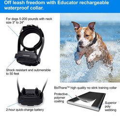 Educator By E-Collar Technologies Easy 1/2 Mile Range Collar + FC-100 Finger Clicker Dog Training Clicker slide 2 of 9