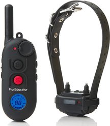 Educator By E-Collar Technologies Educator 1/2 Mile Pro Advanced Waterproof Dog Training Collar, Black, 1 collar