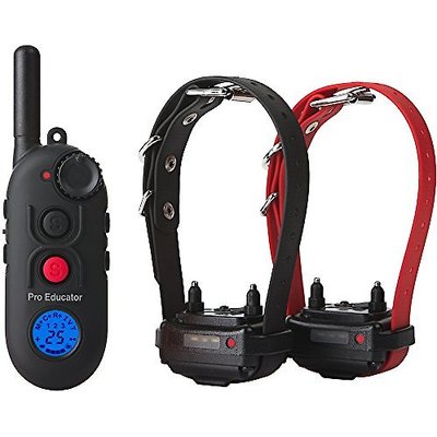 Educator Educator By E-Collar Technologies Educator 1/2 Mile Pro Advanced Waterproof Dog Training Collar, Black, 2 collars