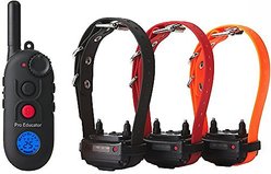 Educator By E-Collar Technologies Educator 1/2 Mile Pro Advanced Waterproof Dog Training Collar, Black, 3 collars