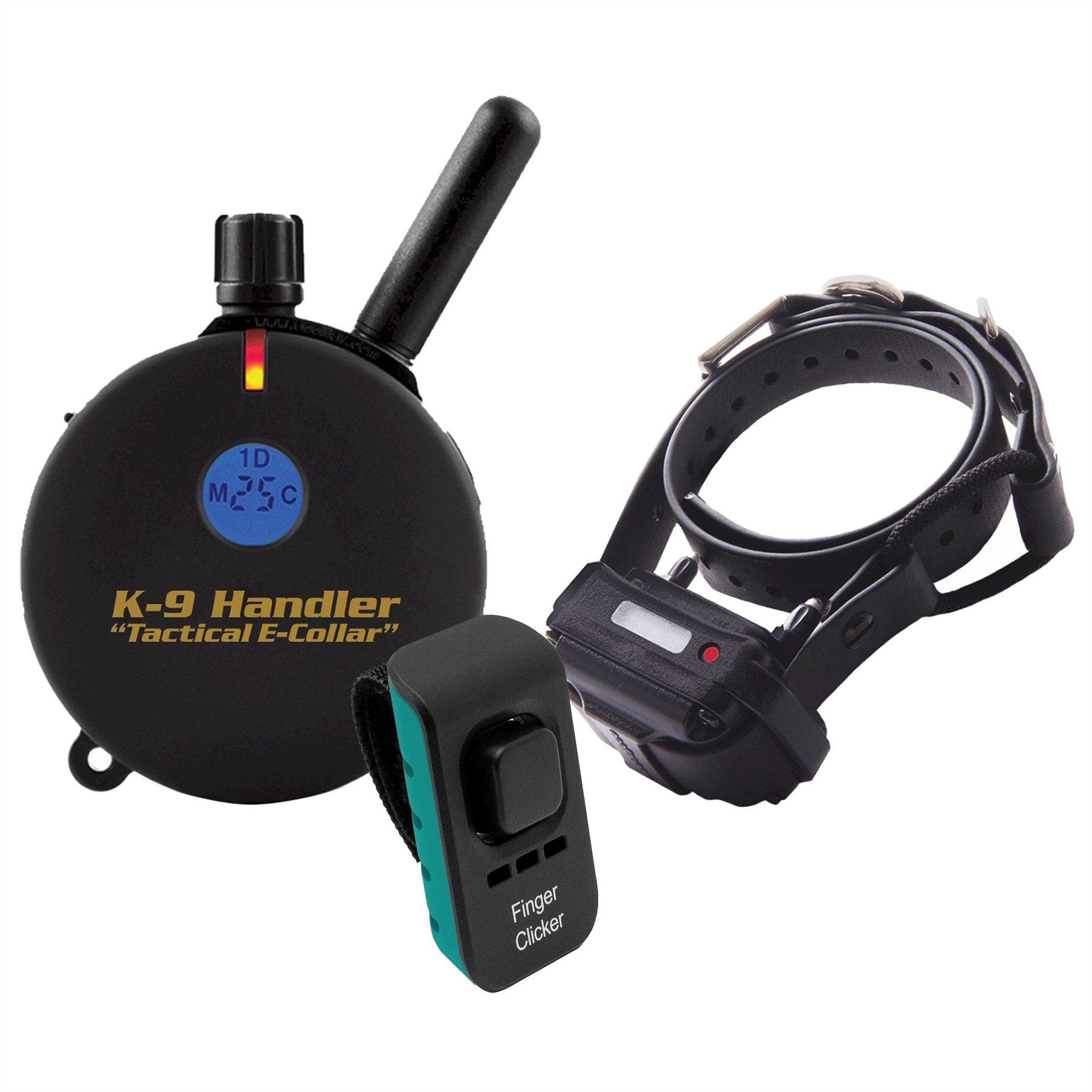 Educator By E-Collar Technologies K9 Handler 3/4 Mile Collar + FC-100 Finger Clicker Dog Training Clicker