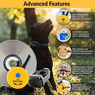 Show full view: Educator By E-Collar Technologies Mini 1/2 Mile E-Collar Waterproof Dog Training Collar, 1 collar slide 3 of 9